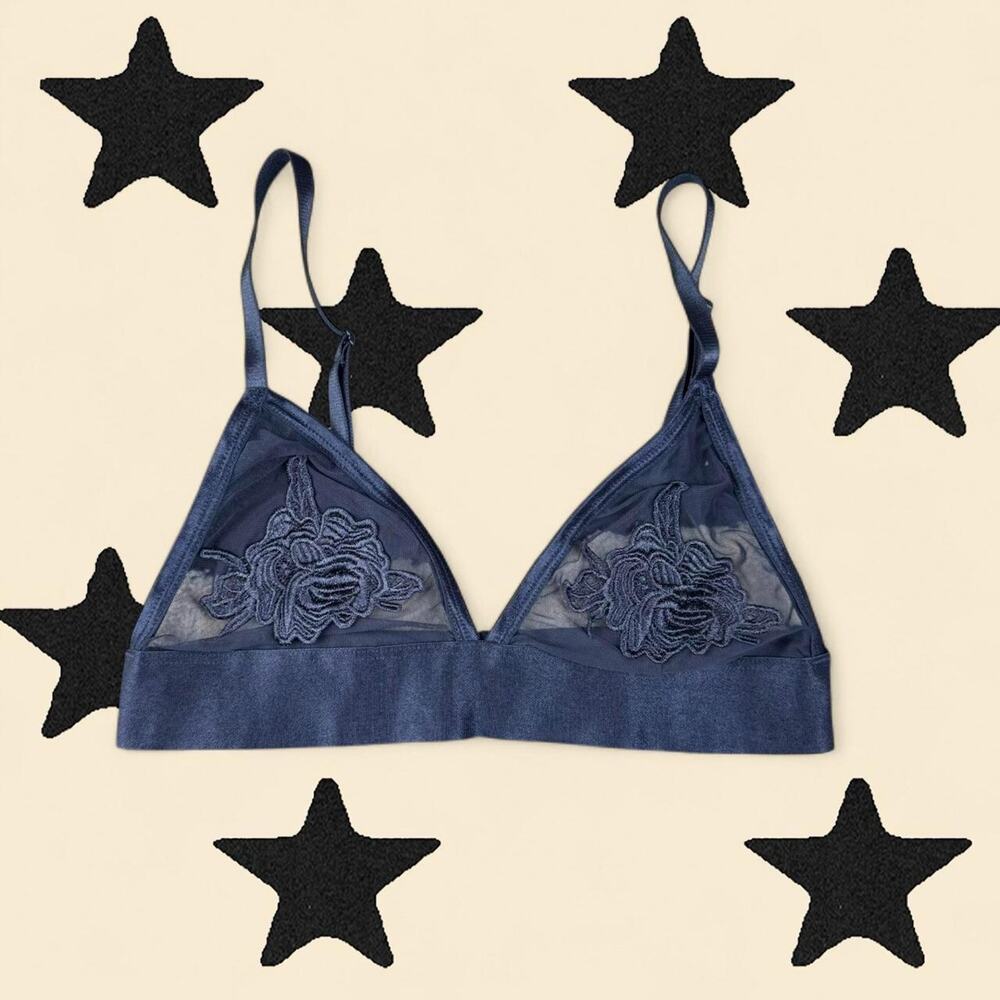 ★ Out From Under Sheer Mesh Floral Bralette ★